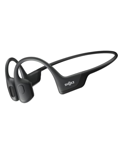 SHOKZ Openrun Pro, Casque Conduction Osseuse Écouteur Bluetooth Sport sans Fil, Casque Audio à Oreilles Libres Confort Conçu pour Le Sport,Running,Vélo,VTT-Noir
